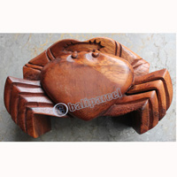 Wooden Box, Hand Carved From Suar Wood