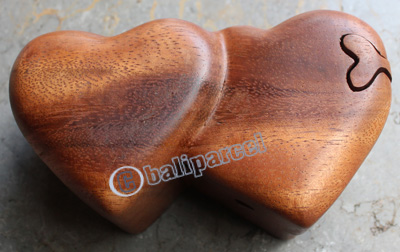 Wooden Box, Hand Carved From Suar Wood