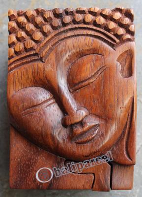 Wooden Box, Hand Carved From Suar Wood