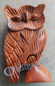 Wooden Box, Hand Carved From Suar Wood