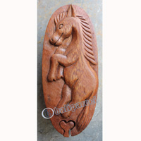 Wooden Box, Hand Carved From Suar Wood