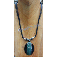 Necklace , Made From Resin And Snake Skin