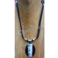 Necklace , Made From Resin And Snake Skin