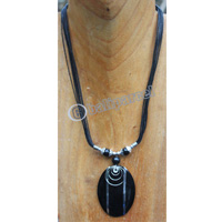 Necklace , Made From Resin And Snake Skin