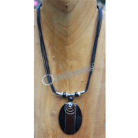 Necklace , Made From Resin And Snake Skin