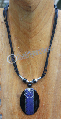 Necklace , Made From Resin And Snake Skin