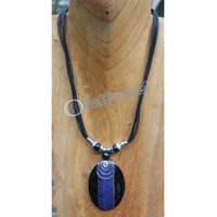 Necklace , Made From Resin And Snake Skin