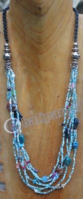 Necklace, Made From Resin And Glassbeads