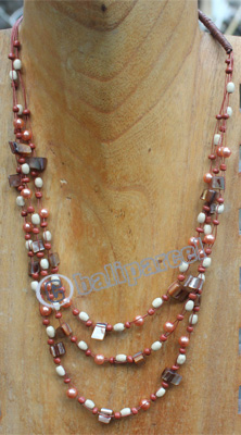 Necklace, Made From Shell And Beads