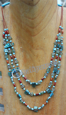 Necklace, Made From Shell And Beads