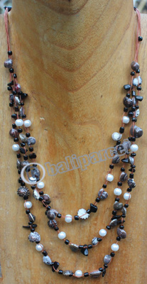 Necklace, Made From Shell And Beads