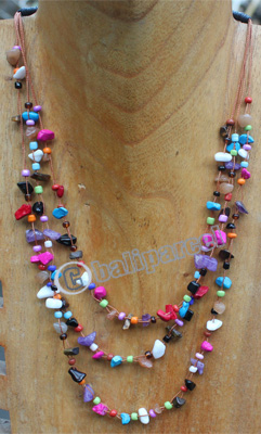 Necklace, Made From Stone And Beads