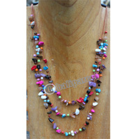 Necklace, Made From Stone And Beads
