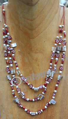 Necklace, Made From Shell And Beads