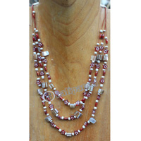 Necklace, Made From Shell And Beads