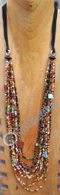 Necklace, Made From Glassbeads