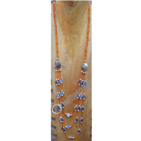 Necklace, Made From Glassbeads And Shell