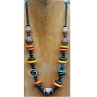 Necklace, Made From Wood And Bone