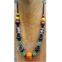 Necklace, Made From Wood And Bone
