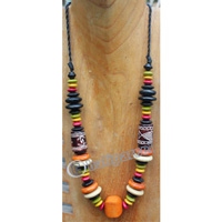 Necklace, Made From Wood And Bone