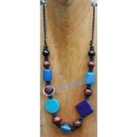 Necklace, Made From Wood And Resin