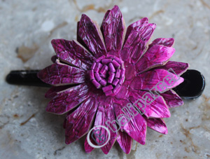 Hair Clip, Made From Snake Skin