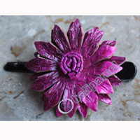 Hair Clip, Made From Snake Skin