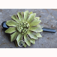 Hair Clip, Made From Snake Skin