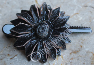 Hair Clip, Made From Snake Skin