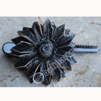 Hair Clip, Made From Snake Skin