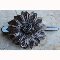 Hair Clip, Made From Snake Skin