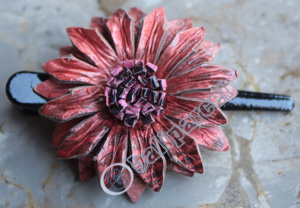 Hair Clip, Made From Snake Skin