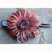 Hair Clip, Made From Snake Skin