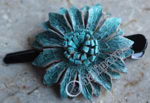 Hair Clip, Made From Snake Skin