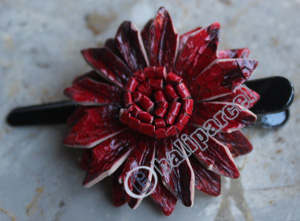 Hair Clip, Made From Snake Skin