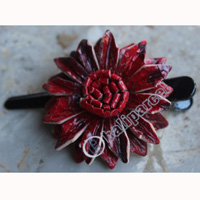 Hair Clip, Made From Snake Skin