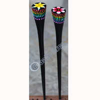 Wooden Handpainted Hair Ornament 