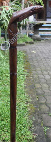 Wooden Whale Walking Stick, Hand Carved From Sono Wood