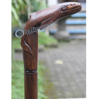 Wooden Whale Walking Stick, Hand Carved From Sono Wood