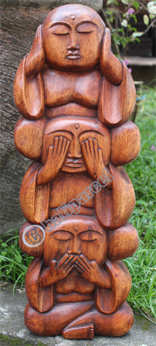 Wooden Figure, Hanndcrafted From Suar Wood