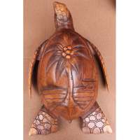 Wooden Turtles Carving, Hand Carved From Suar Wood