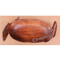 Wooden Mahi-mahi Fish Bowl, Hand Carved From Suar Wood