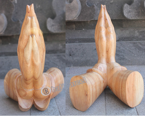 Wooden Hand, Handcrafted From Hibiscus Wood