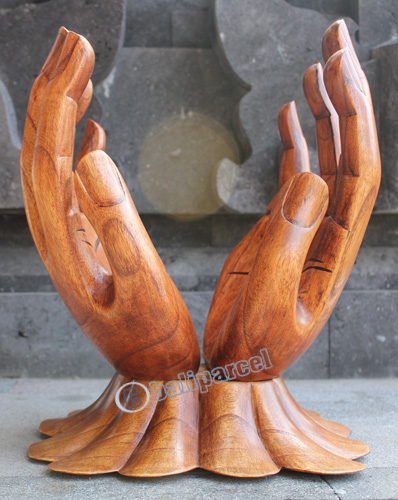 Wooden Hand, Handcrafted From Hibiscus Wood
