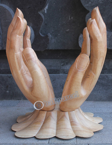 Wooden Hand, Handcrafted From Hibiscus Wood