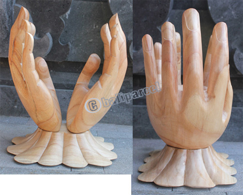 Wooden Hand, Handcrafted From Hibiscus Wood