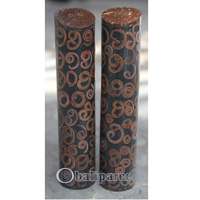 Salt And Pepper Shaker, Handmade From Resin Inlaid With Cinamon
