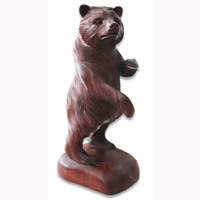Wooden Bear, Hand Carved From Suar Wood