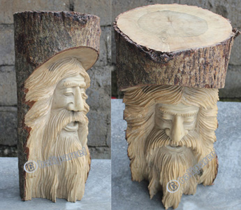 Wooden Abstract Stool Hand Carved From Jempinis Wood