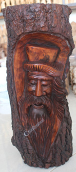 Wooden Abstract Stool Hand Carved From Jempinis Wood